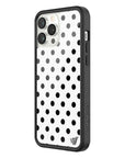 Wildflower iPhone case 13 Pro Max Polka Dot White Black Cute