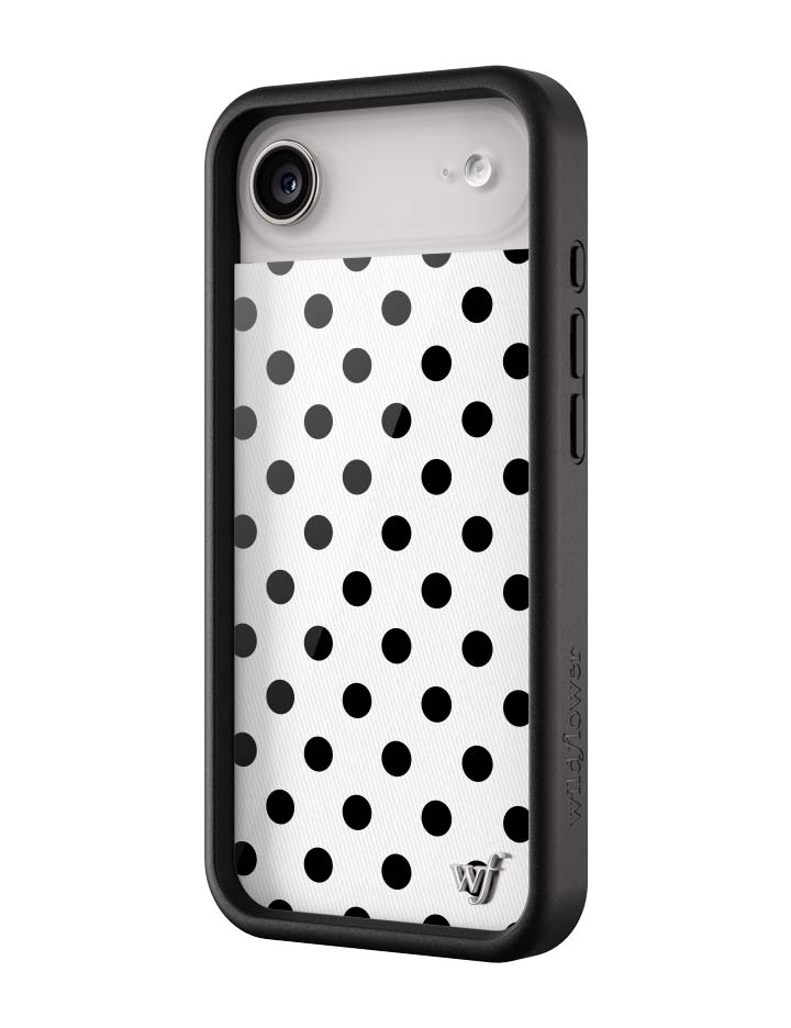 Wildflower iPhone case Air Polka Dot White Black Cute