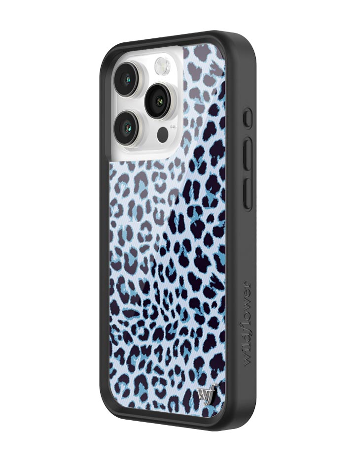 Wildflower - Meow - Blue iPhone Case -