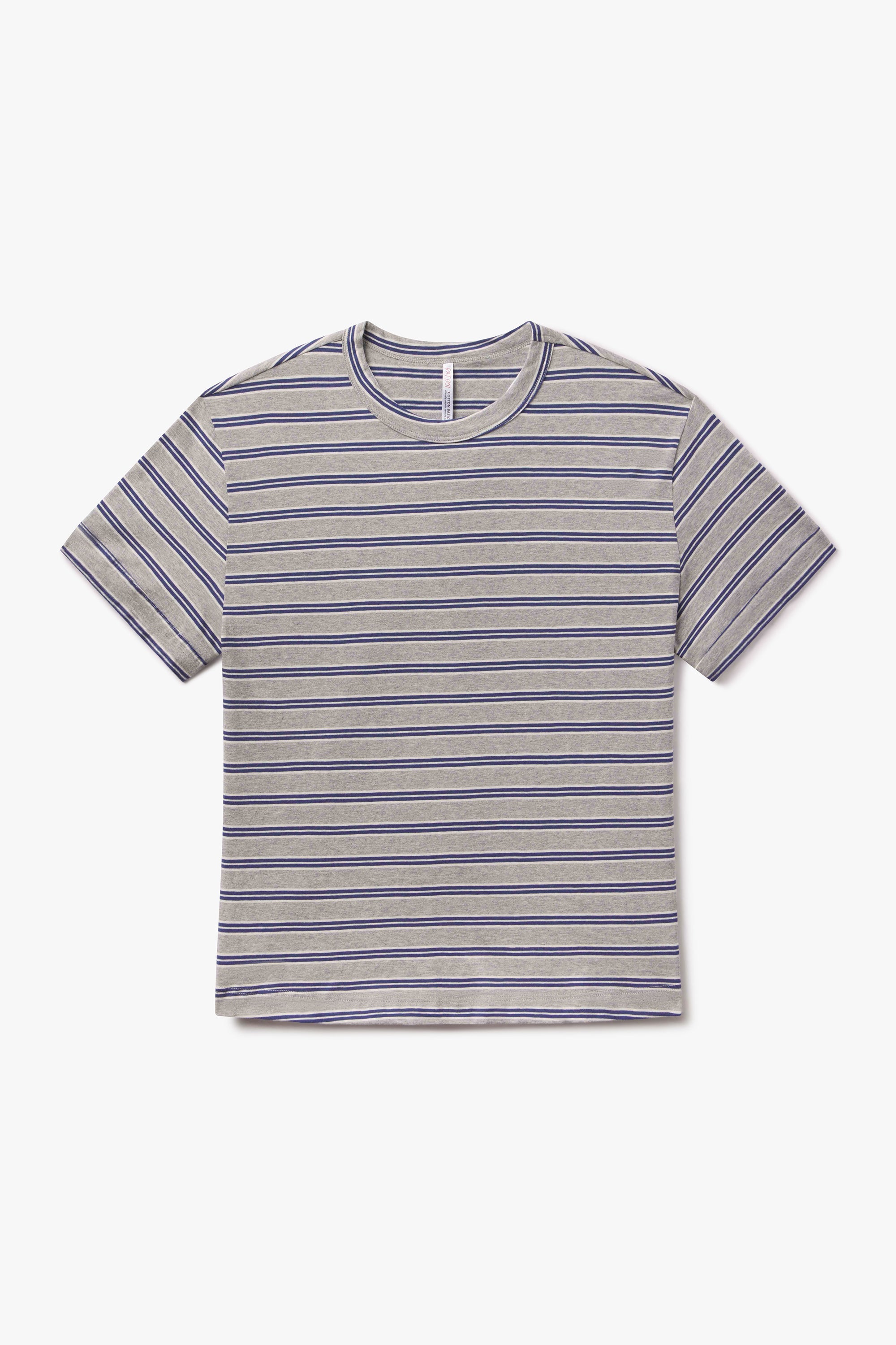 Rat Boi - Oversized Boifriend T-Shirt - Heather Stripe - 3X