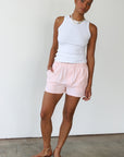 The Pinstripe Boxer Short - Tangerine