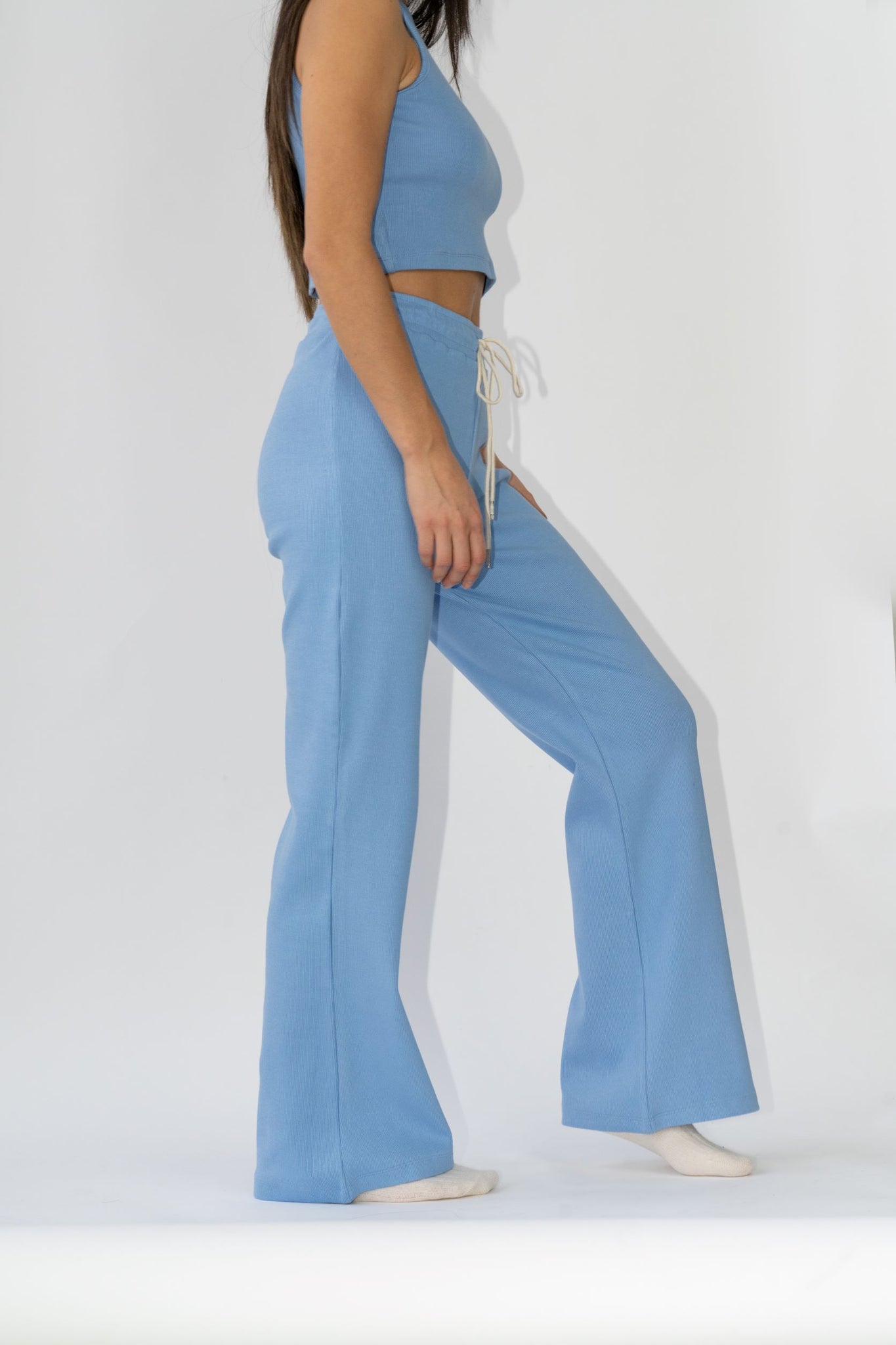 Wildflo Studio - Wide Leg Lounge Pants Cornflower -