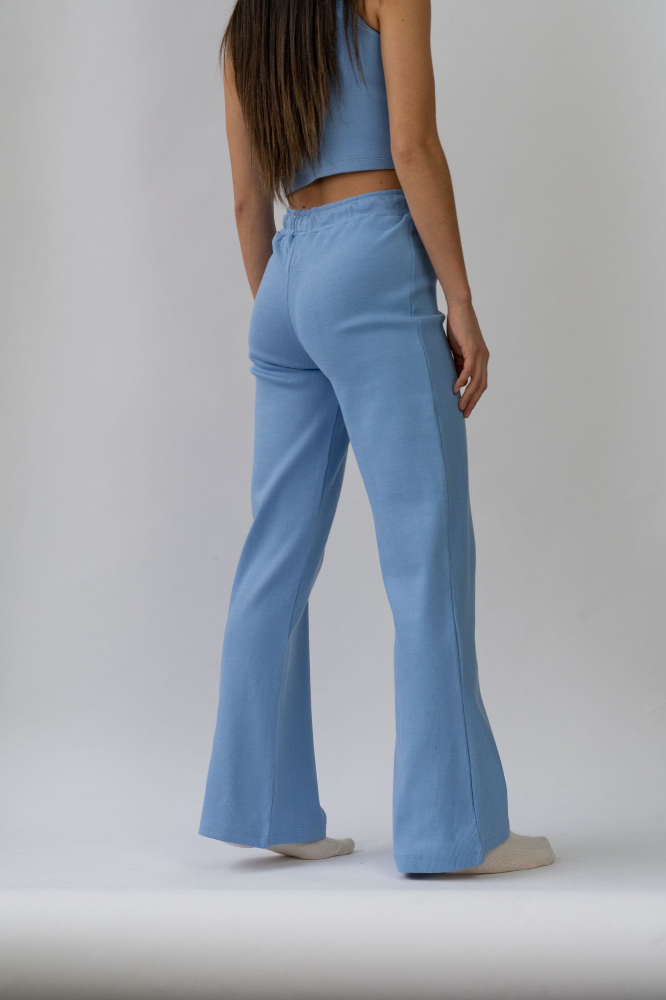 Wildflo Studio - Wide Leg Lounge Pants Cornflower -