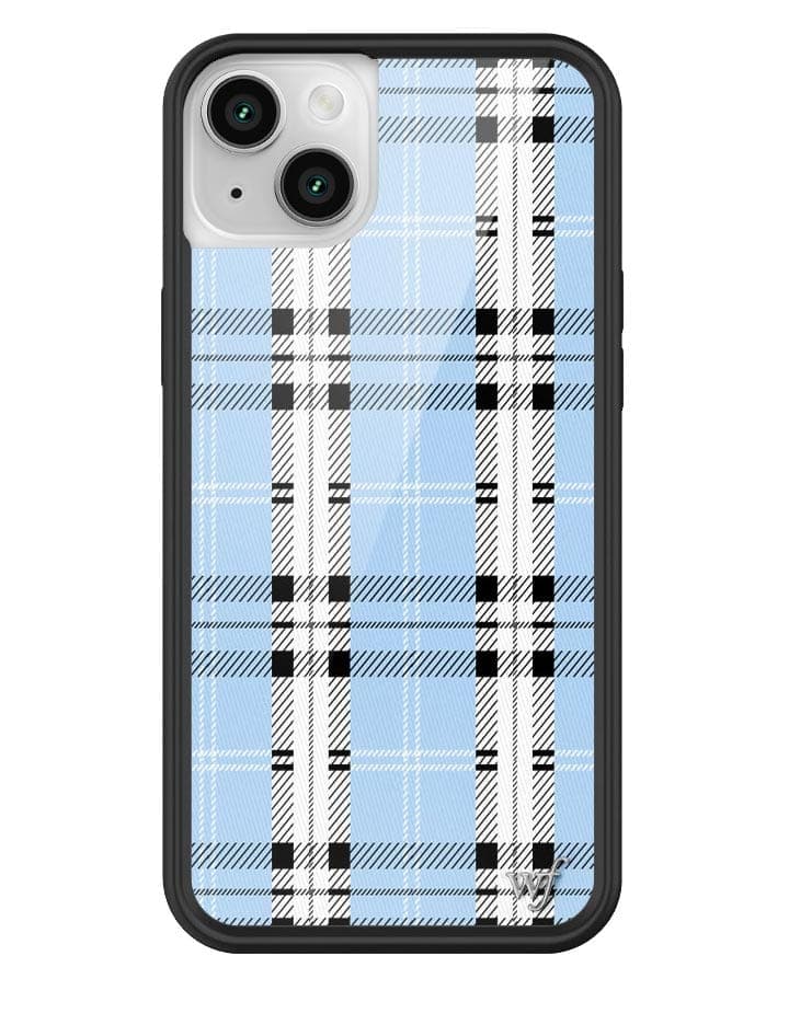 Wildflower - Plaid - Blue iPhone Case - iPhone 14 Plus