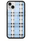 Wildflower - Plaid - Blue iPhone Case - iPhone 14 Plus