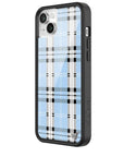 Wildflower - Plaid - Blue iPhone Case -