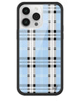 Wildflower - Plaid - Blue iPhone Case -