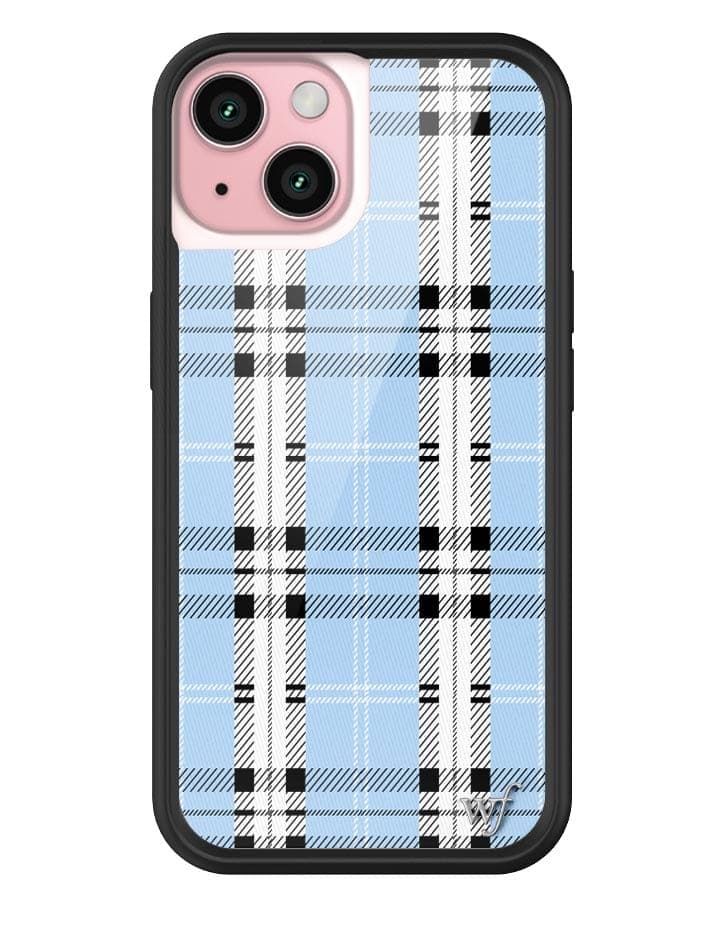 Wildflower - Plaid - Blue iPhone Case - iPhone 15