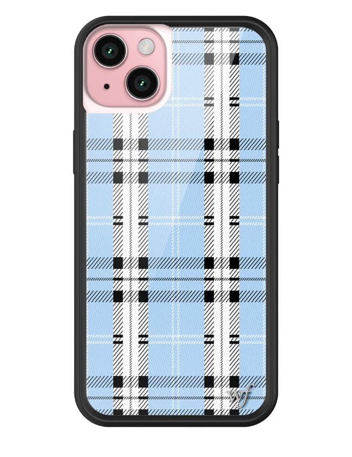 Wildflower - Plaid - Blue iPhone Case - iPhone 15 Plus