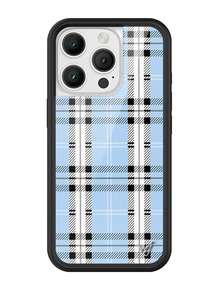Wildflower - Plaid - Blue iPhone Case - iPhone 16 Pro