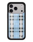Wildflower - Plaid - Blue iPhone Case -