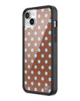 Wildflower iPhone case 13 Polka Dot Brown Blue Cute