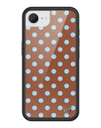 Wildflower iPhone case 16e Polka Dot Brown Blue Cute