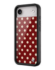 Wildflower iPhone case 17 Air Polka Dot Burgundy and Cream Cute