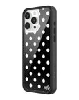 Wildflower Polka Dot Black and White iPhone 15 Pro Max Case