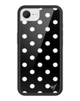 Wildflower Polka Dot Black and White iPhone 16e Case