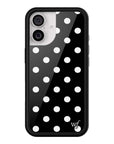 Wildflower Polka Dot Black and White iPhone 17 Case