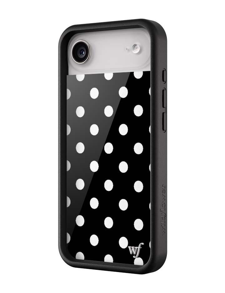 Wildflower Polka Dot Black and White iPhone Air Case