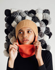 Verloop - Ribbed Colorblock Balaclava -