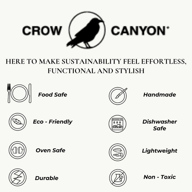 Crow Canyon Home - Rainbow Falls Rectangle Tray - Black -