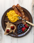 Crow Canyon Home - Camp Wandawega x CCH Divided Camp Plate - Brown, Set of 2 -