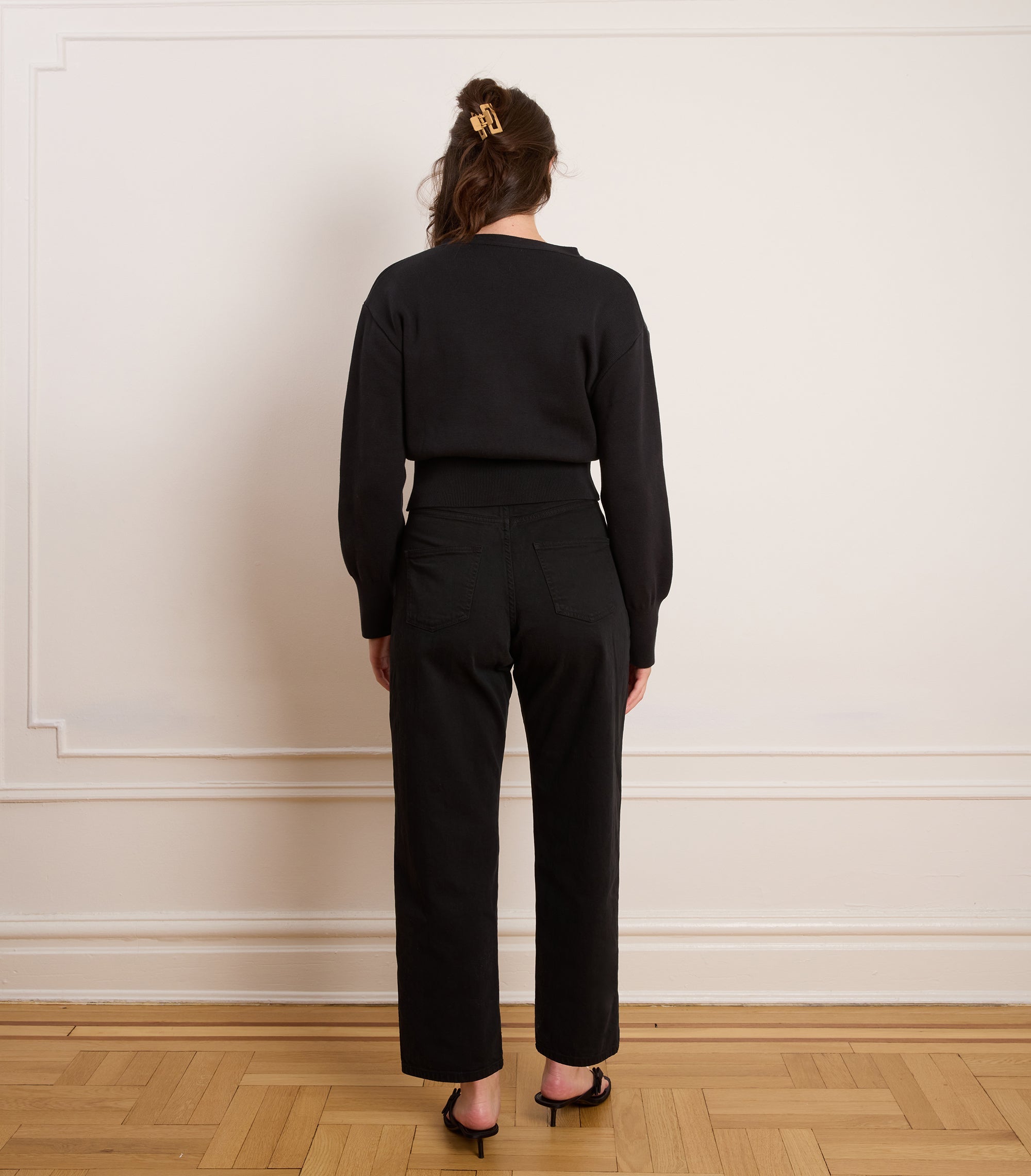 Loup - Amelia Barrel Leg Pants - Black -