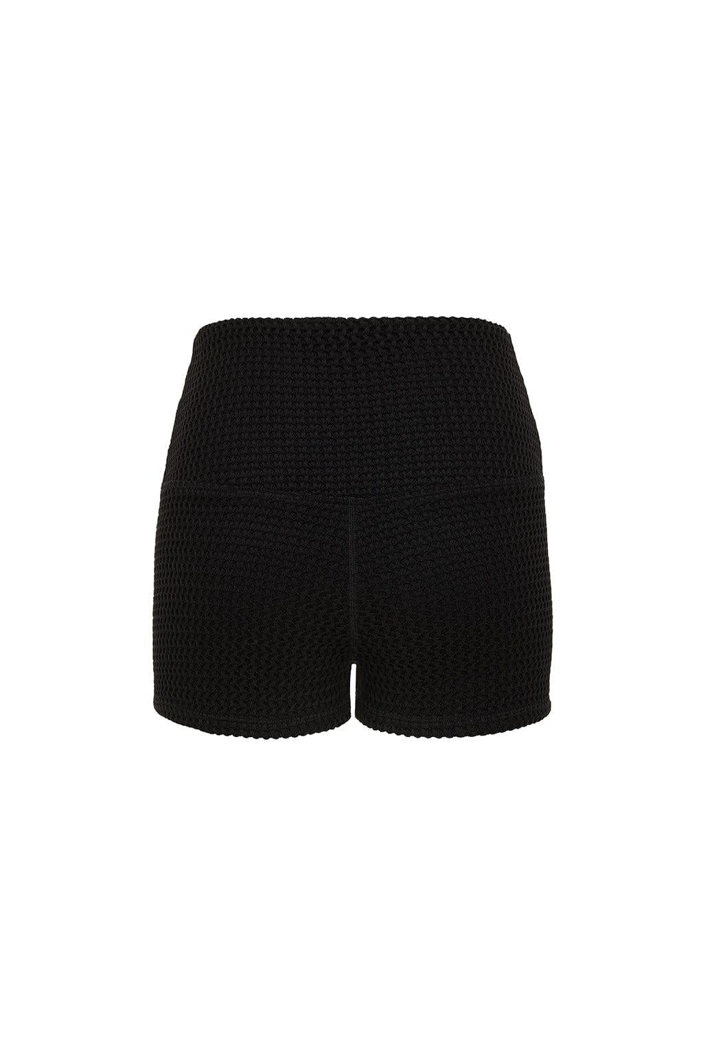 Montce - Black Crochet Micro Bike Short -