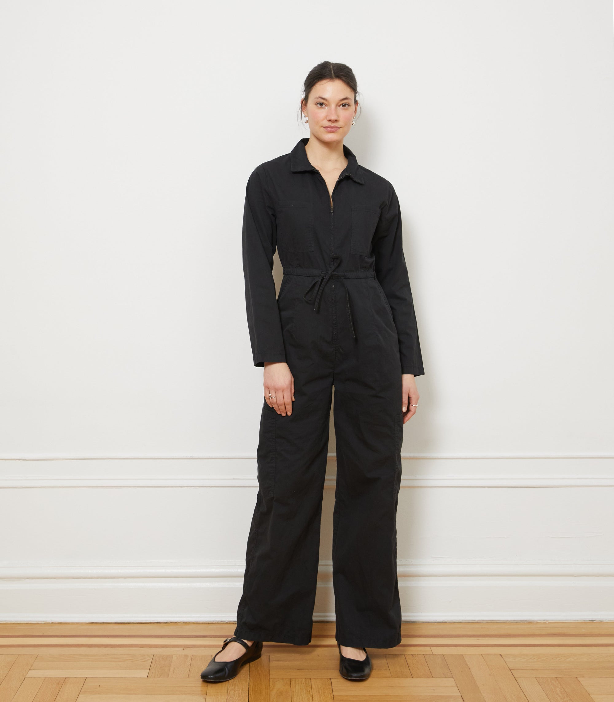 Loup - Spencer Cargo Zip Jumpsuit - Black -