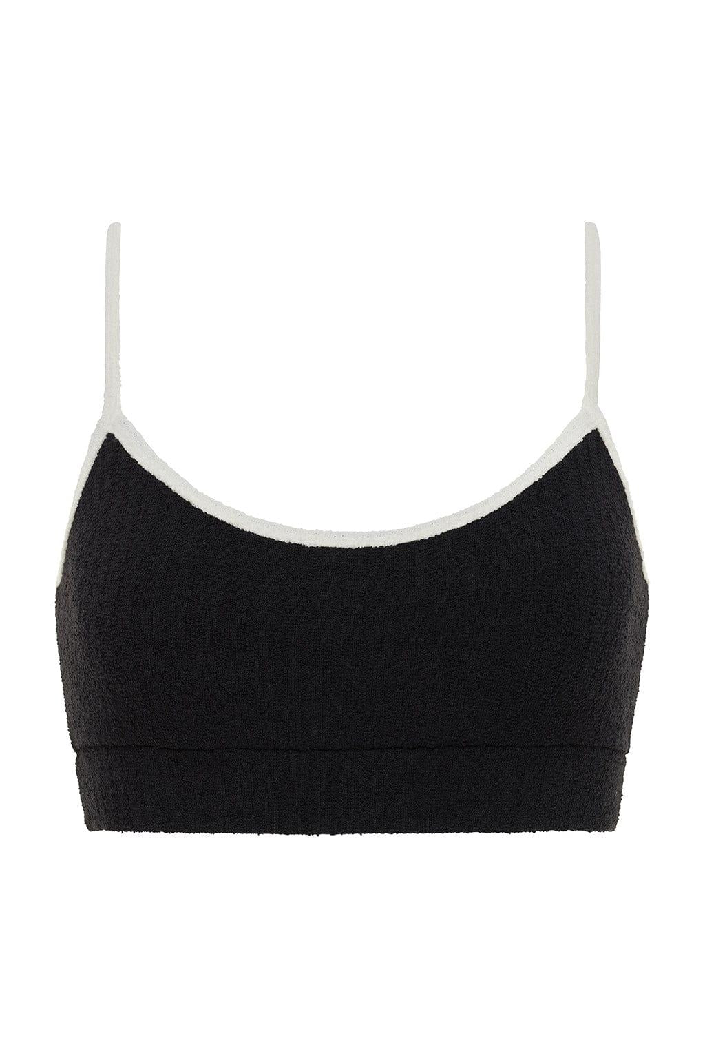 Montce - Black Terry Rib Simple Sport Top -