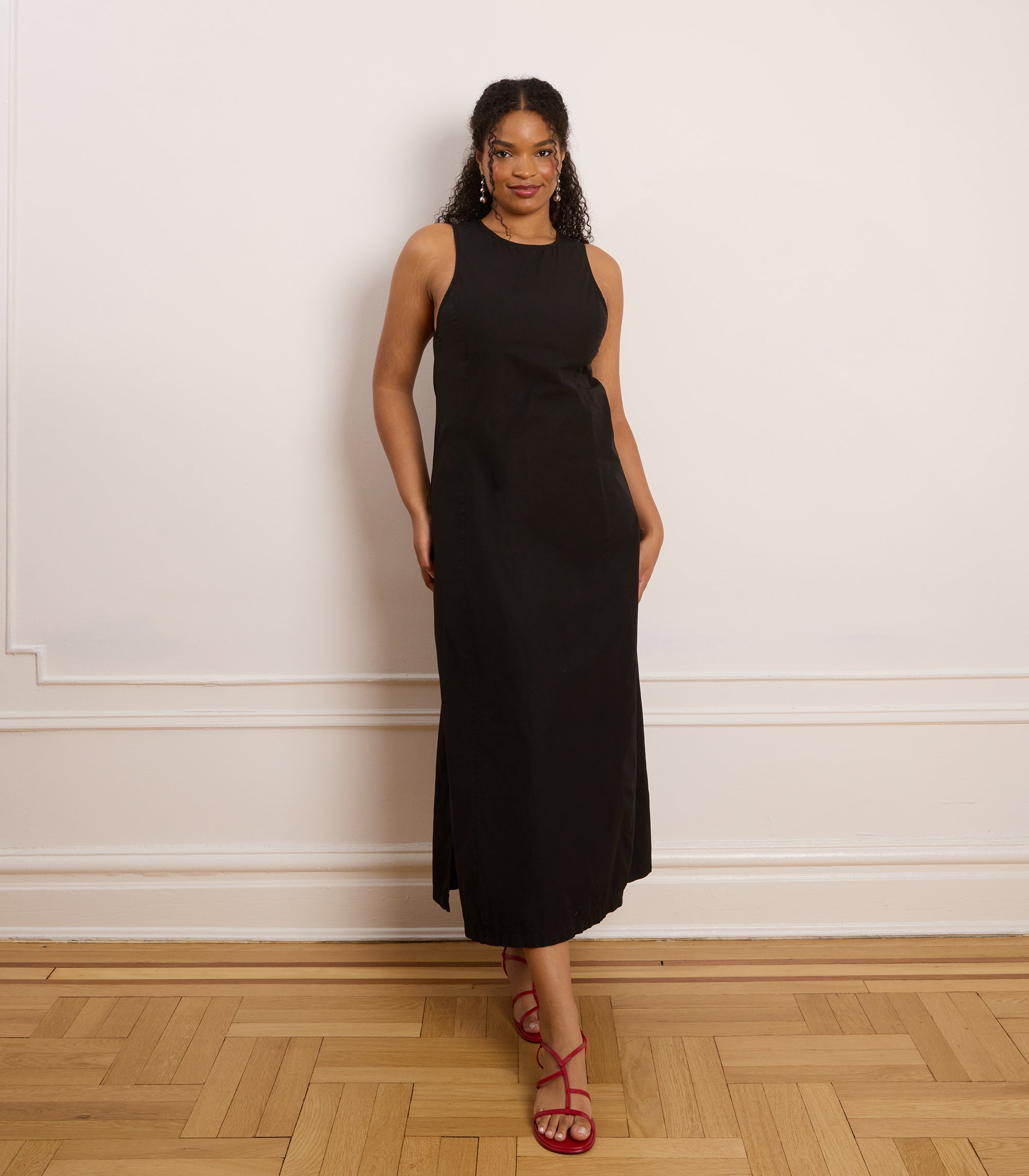 Loup - Tyler Midi Dress - Black -