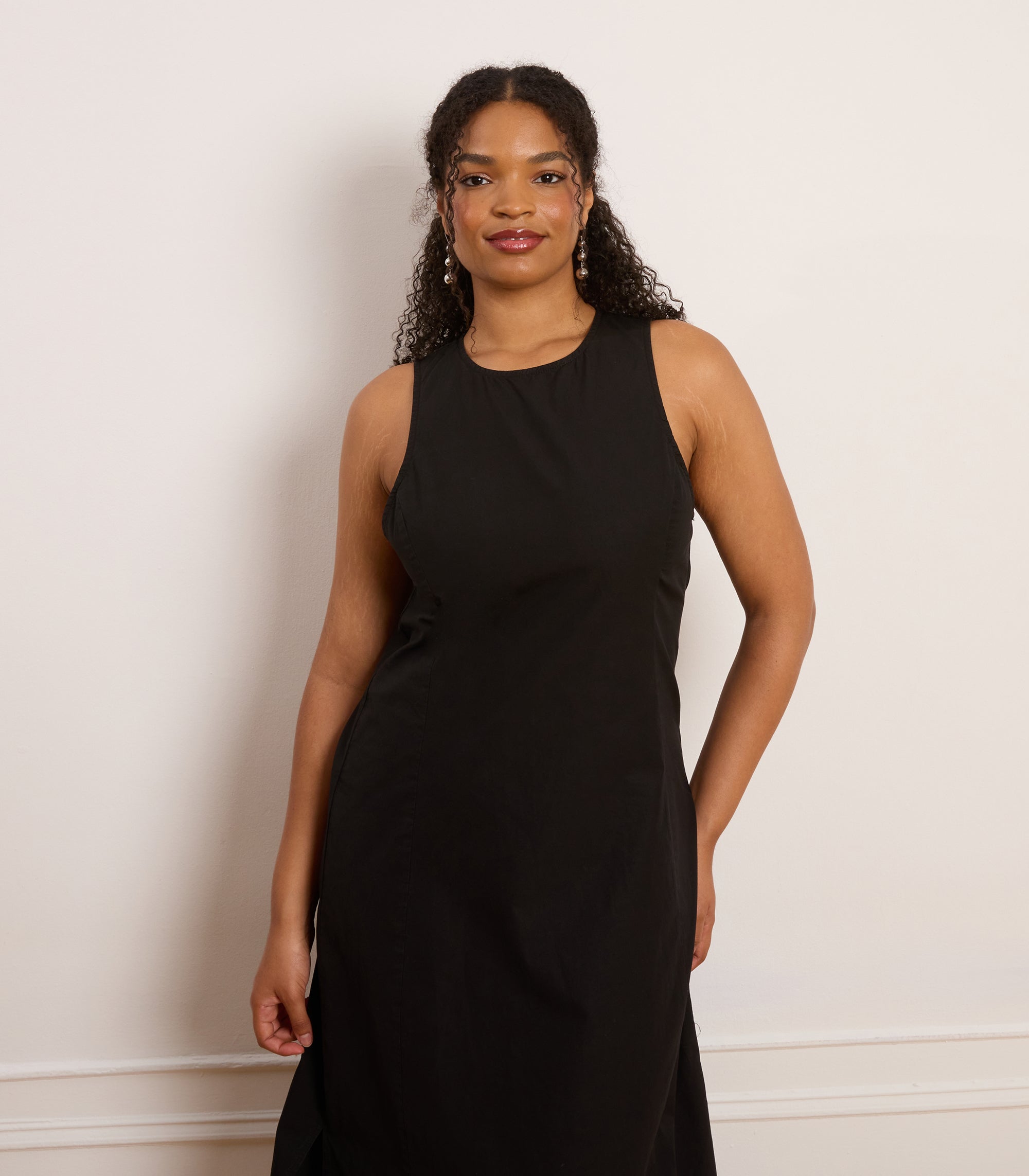 Loup - Tyler Midi Dress - Black -