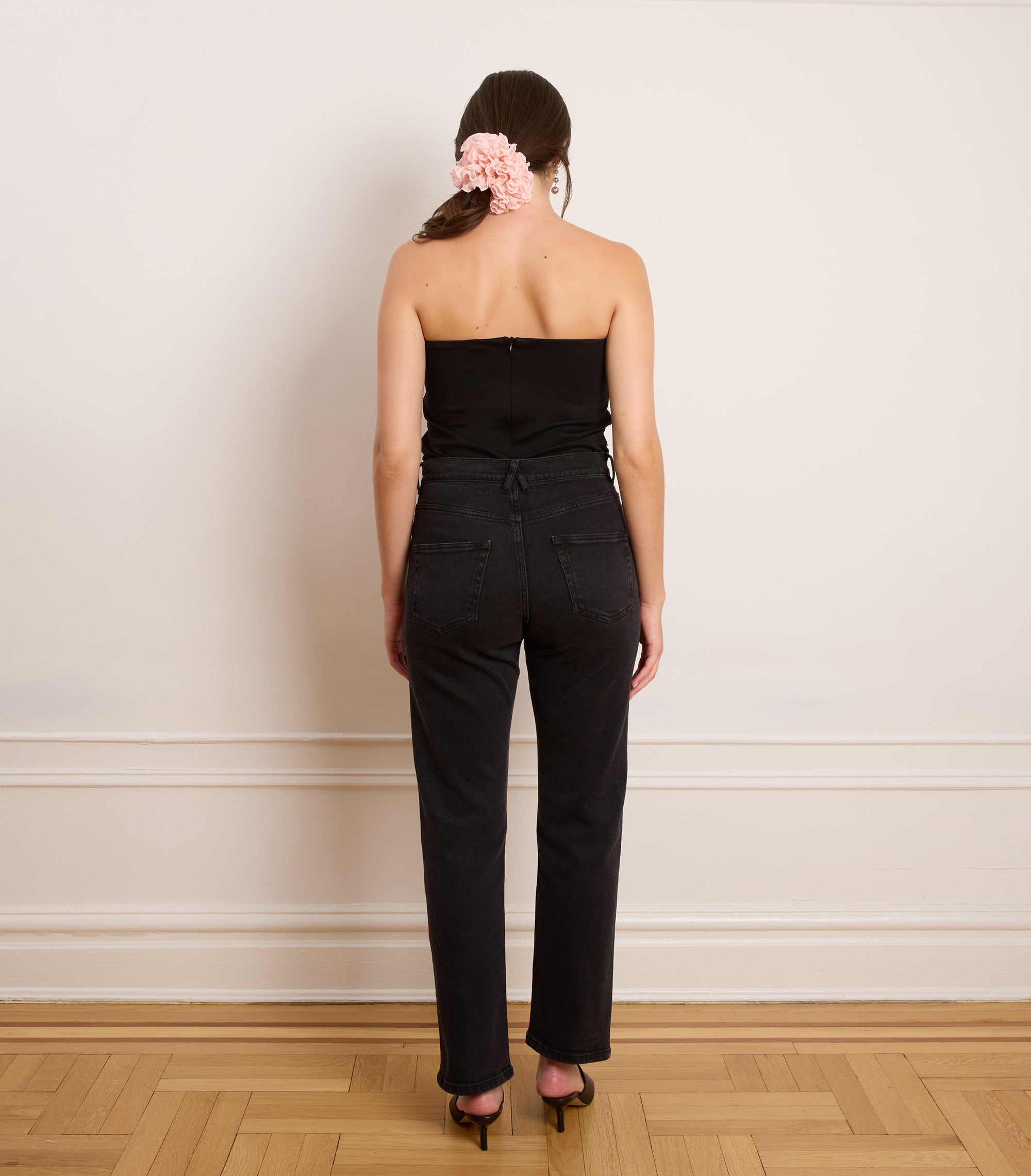 Loup - Winona High Rise Stovepipe Jeans - Black -