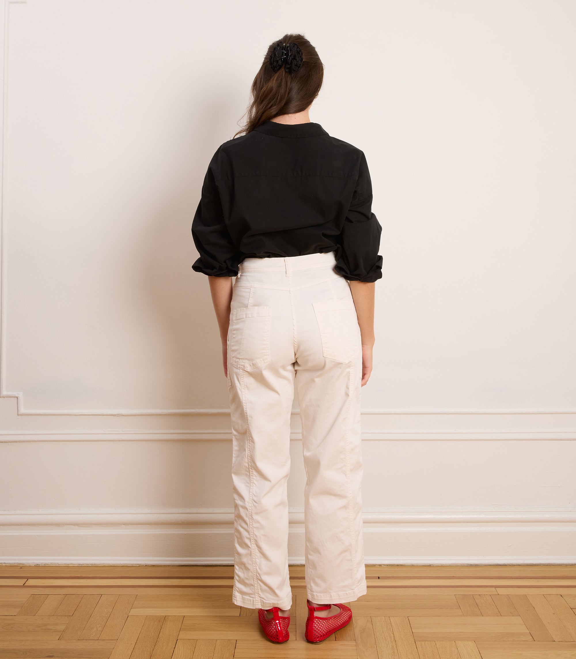 Loup - Jess Relaxed Seamed Trousers - Salt -
