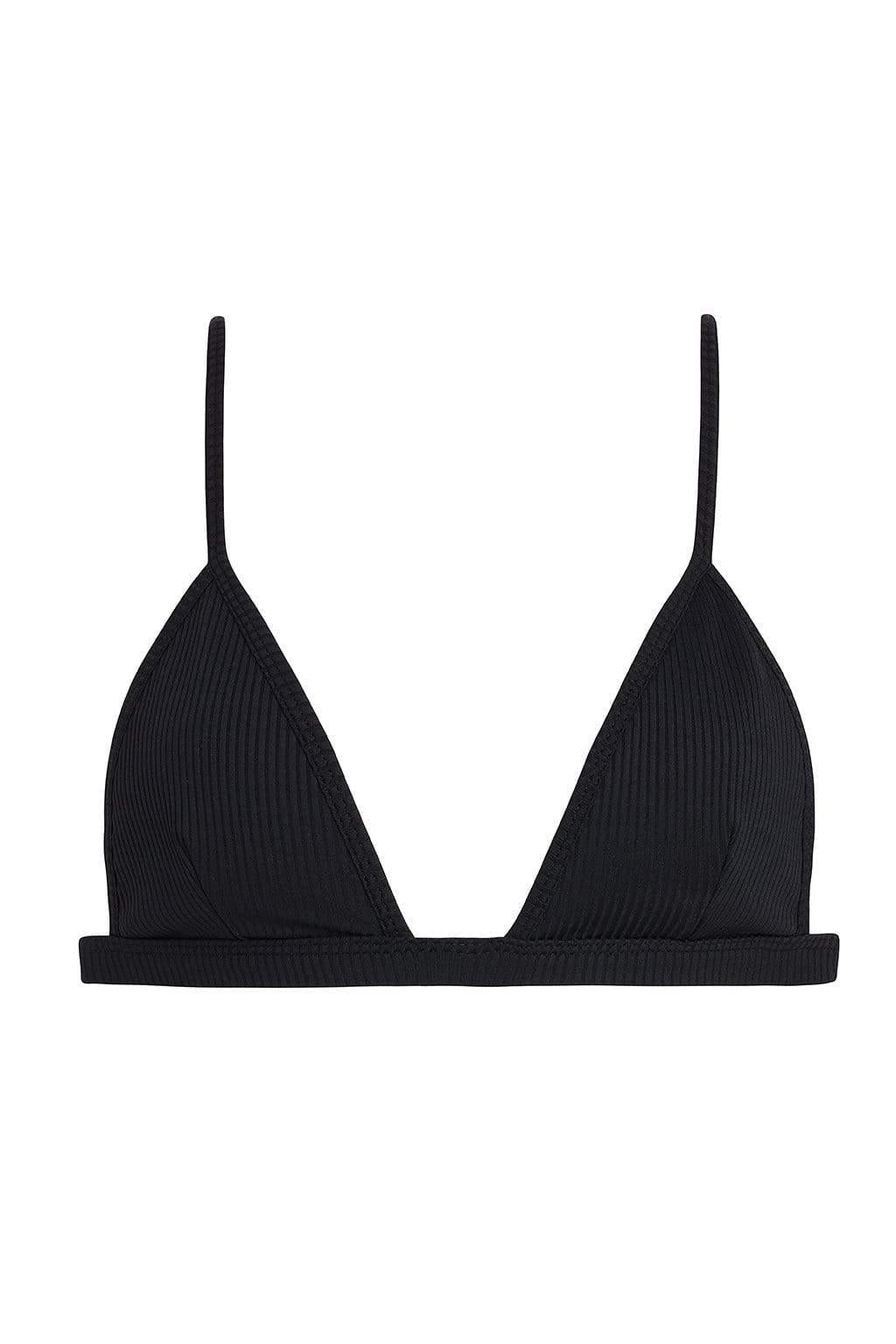 Montce - Black Rib Hunter Triangle Bikini Top -