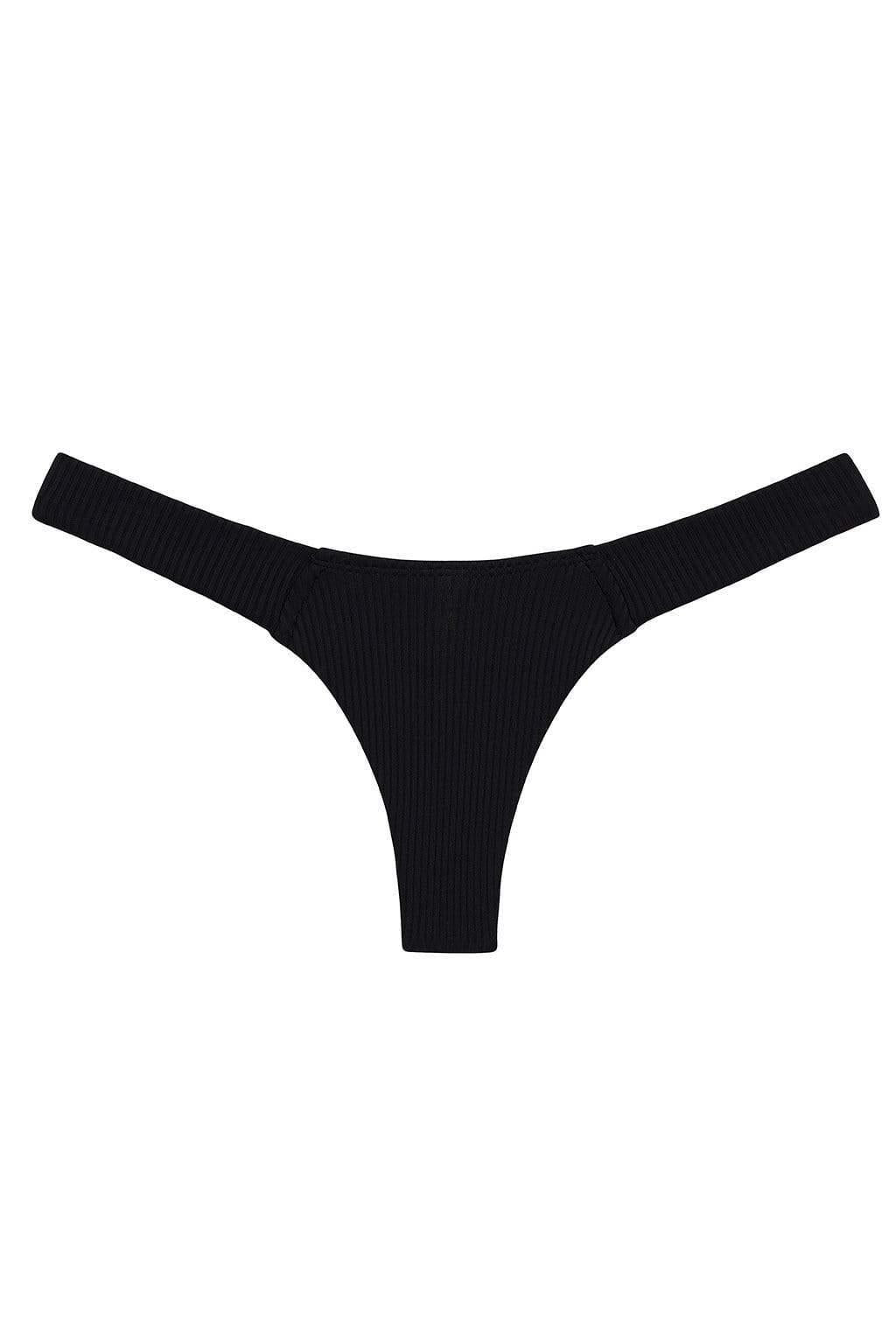 Montce - Black Rib Uno Bikini Bottom -