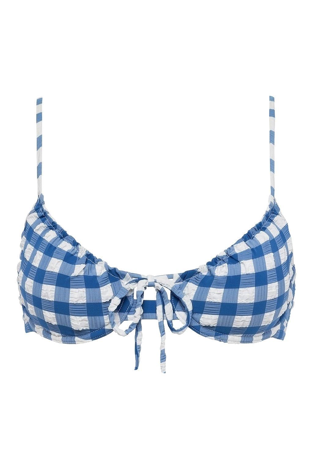 Montce - Blue Gingham Lucy Bikini Top -