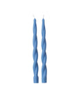Creative Co. - Twisted Taper Candles - Blue -