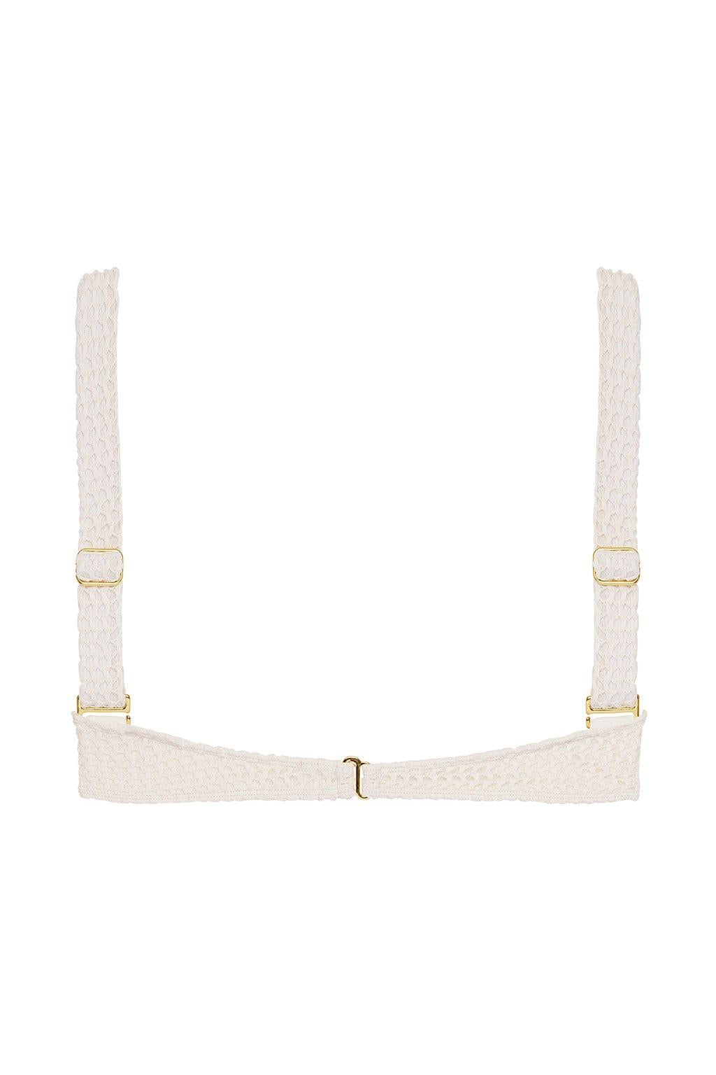 Montce - Bone Crochet Bustier Bikini Top -