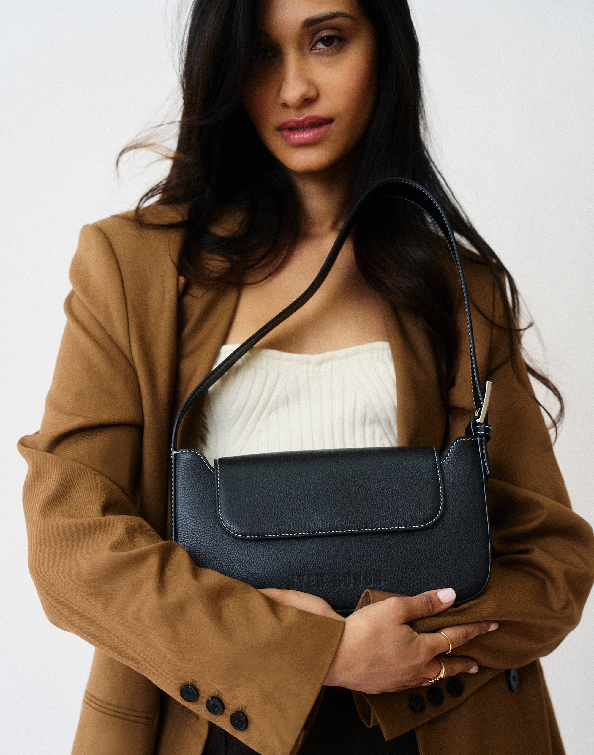 Luxe Buckle Shoulder Bag