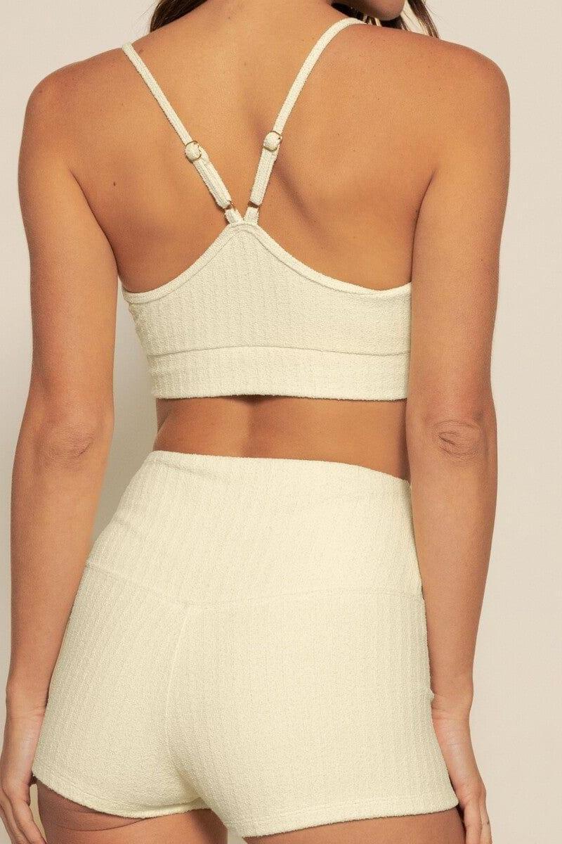 Montce - Buttercream Rib Simple Sport Top -