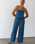The Drawstring Pant - Teal
