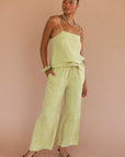 The Drawstring Pant - Tomatillo