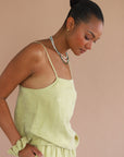 The Drawstring Pant - Tomatillo