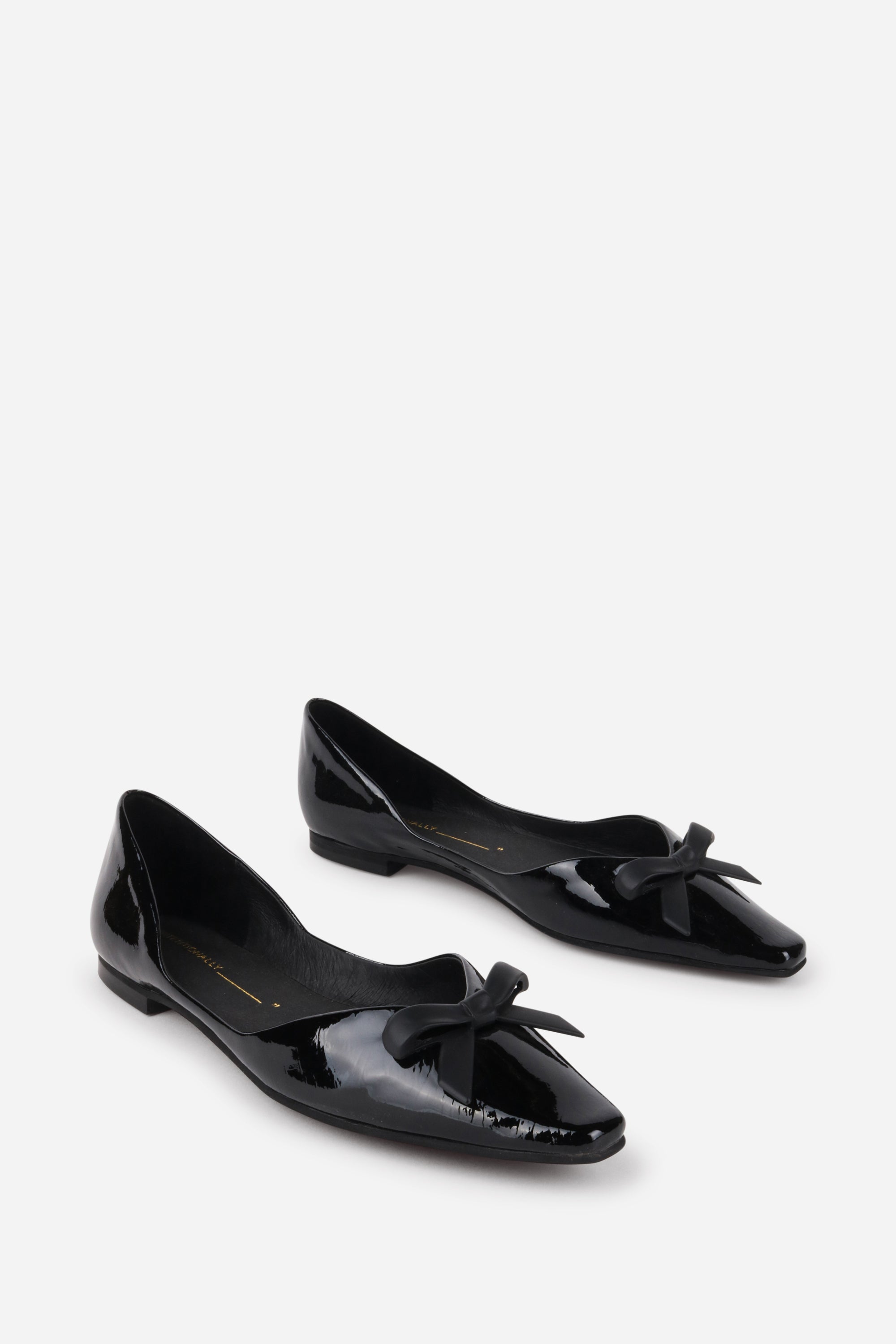 Intentionally Blank - Cecilia Patent Ballet Flat -