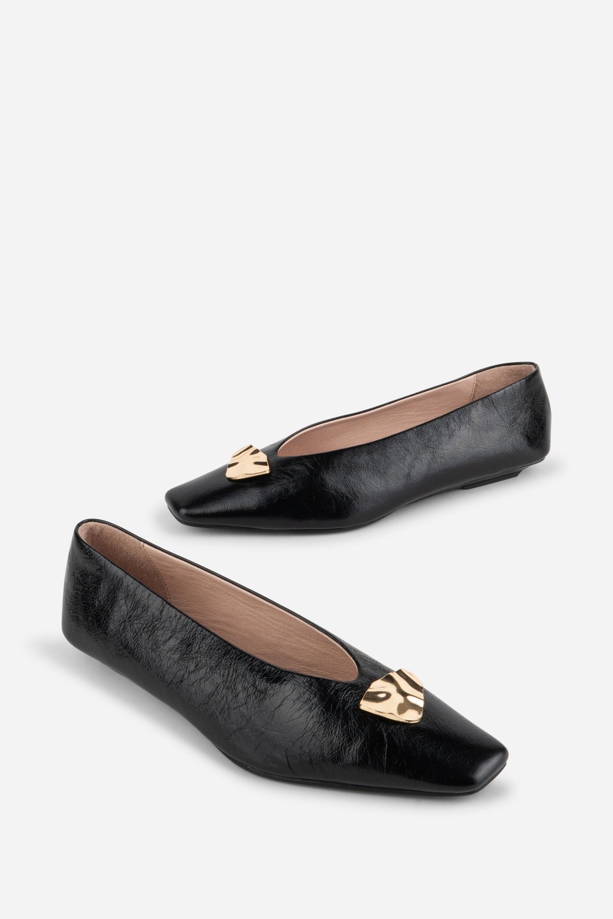 Intentionally Blank - Celda Crinkle Patent Ballet Flat -