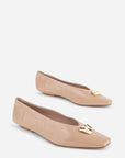 Intentionally Blank - Celda Crinkle Patent Ballet Flat - CLAY CRINKLE PATENT LEATHER