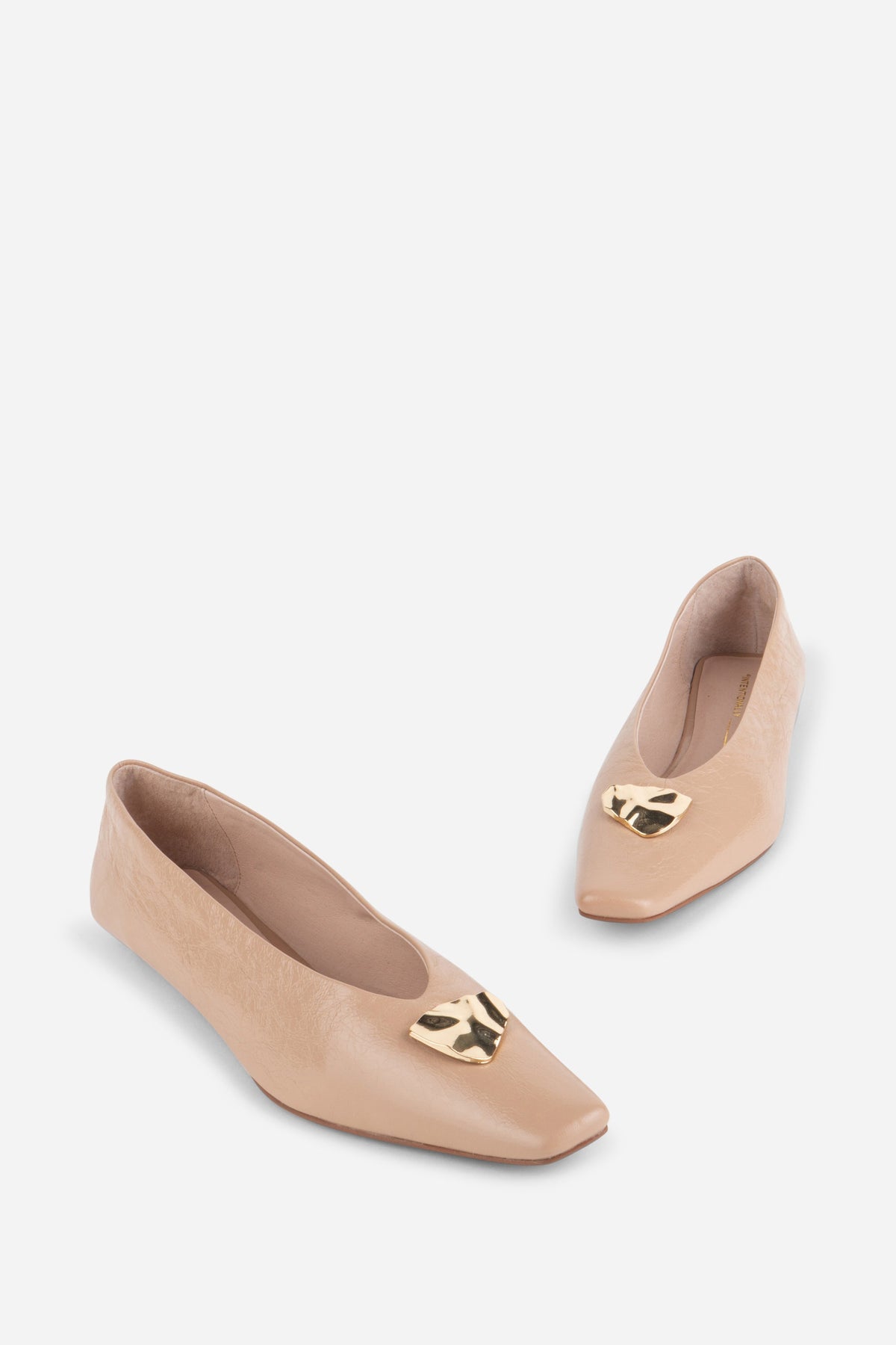 Intentionally Blank - Celda Crinkle Patent Ballet Flat -