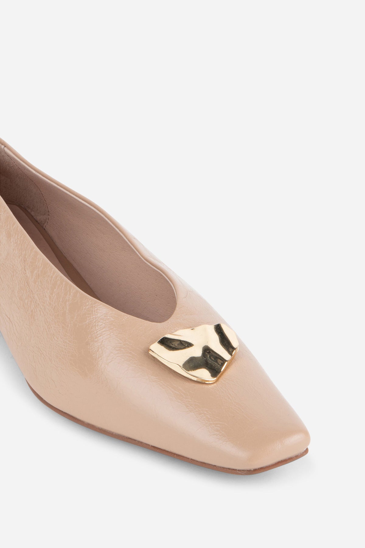 Intentionally Blank - Celda Crinkle Patent Ballet Flat -