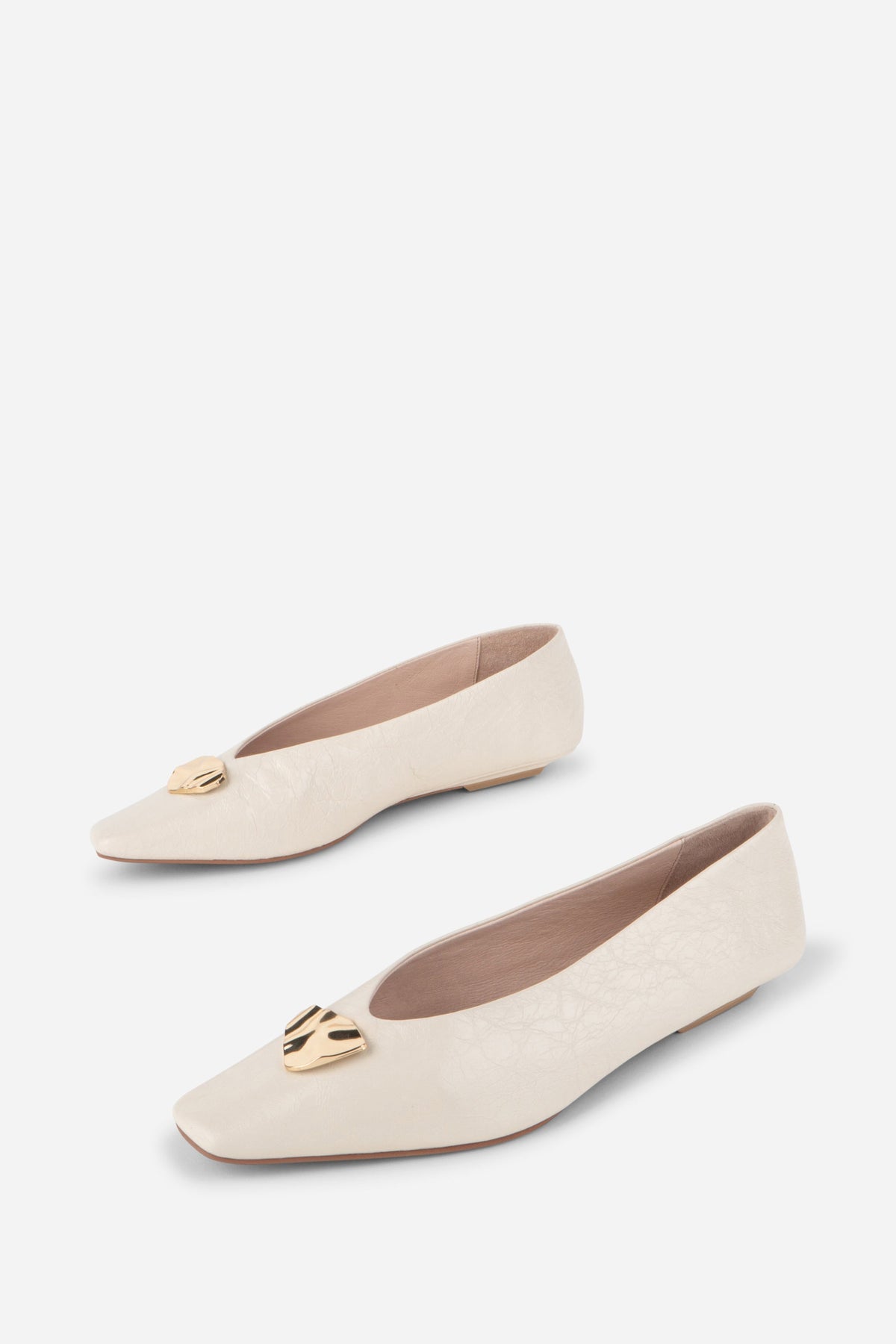 Intentionally Blank - Celda Crinkle Patent Ballet Flat -