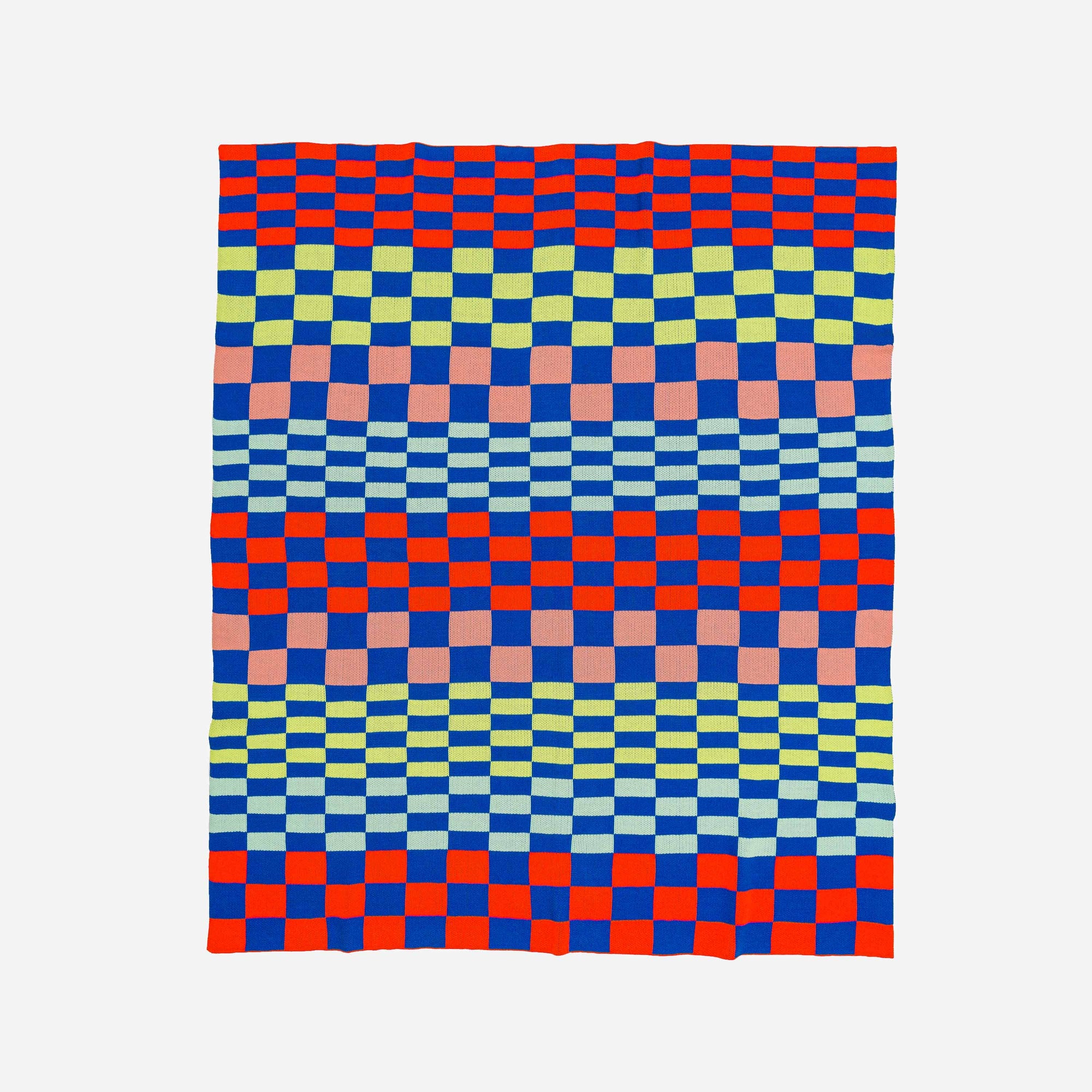 Verloop - Mosaic Checkerboard Throw - Cobalt
